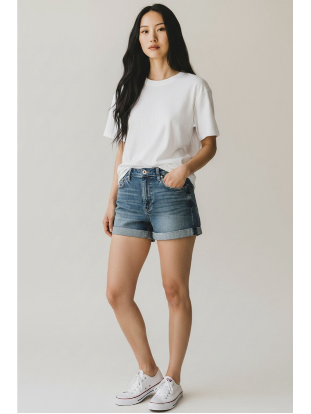 Women's Garage Blue Denim Jean Shorts Size 5